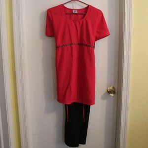 Take Nine Maternity Peach/Black Pant suit